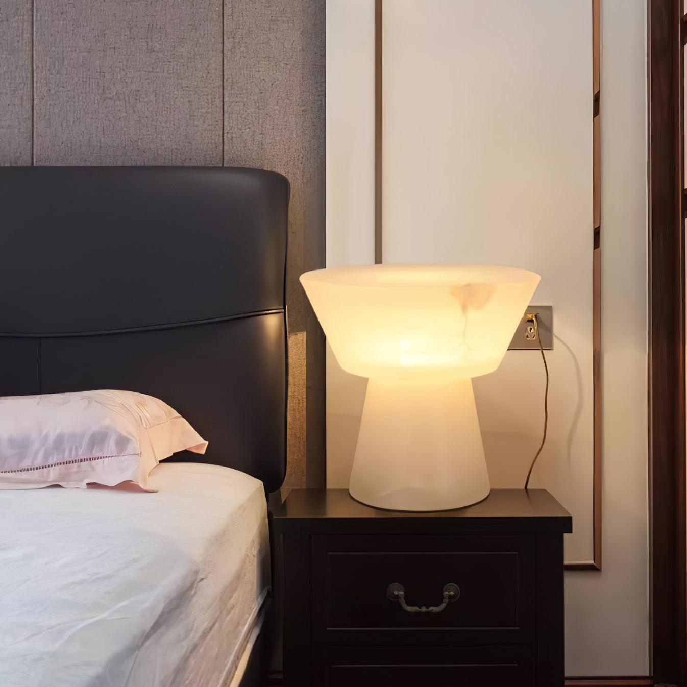 Elegant Beta Marble Table Lamp - Modern Home & Office Decor Lighting for Bedroom, Living Room, or Study Desk
