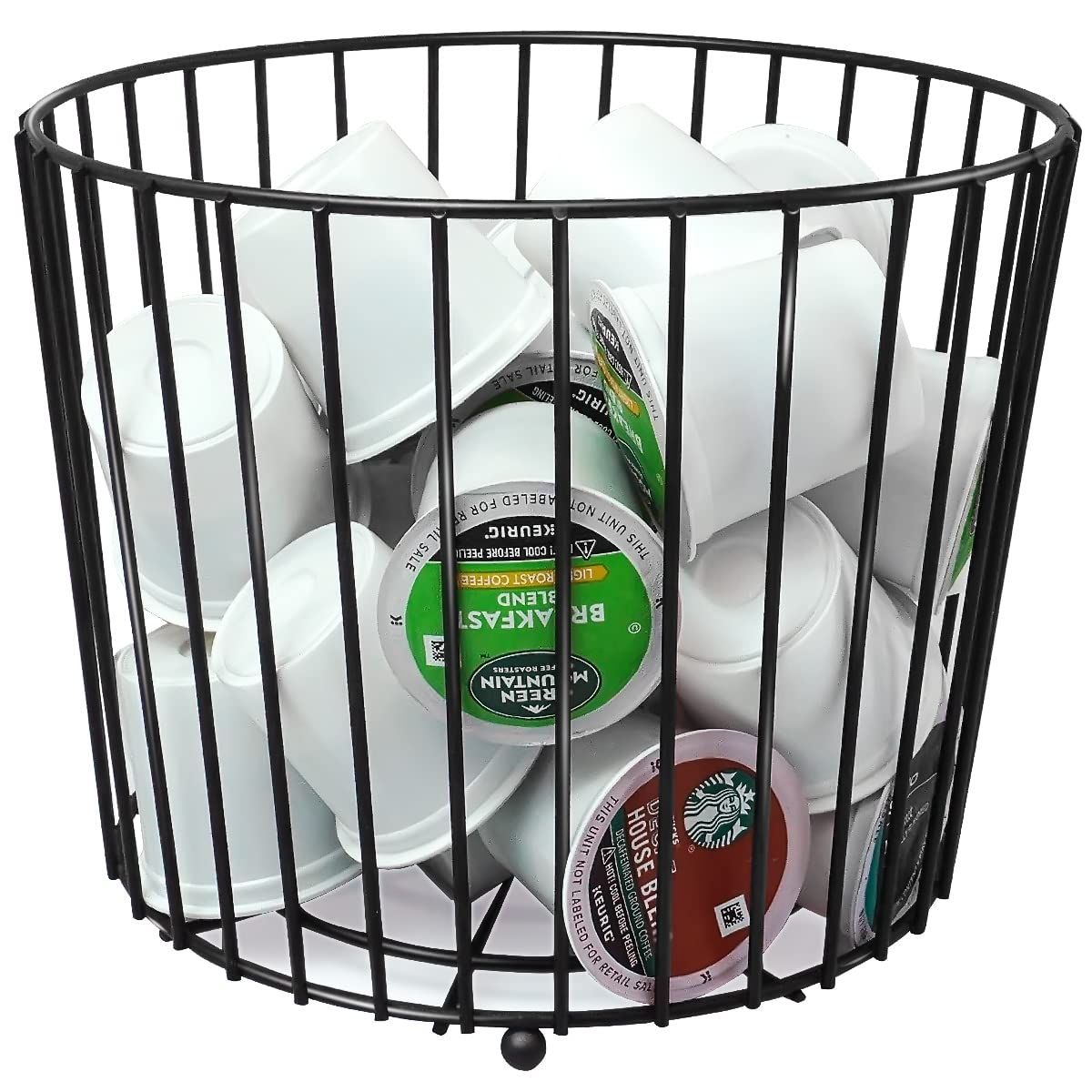 Large Capacity Coffee Pod Holder & Organizer for Keurig K-Cups & Espresso Capsules - Countertop Storage Solution for Coffee Bar Accessories (Perfect for Home Kitchens & Office Break Rooms)