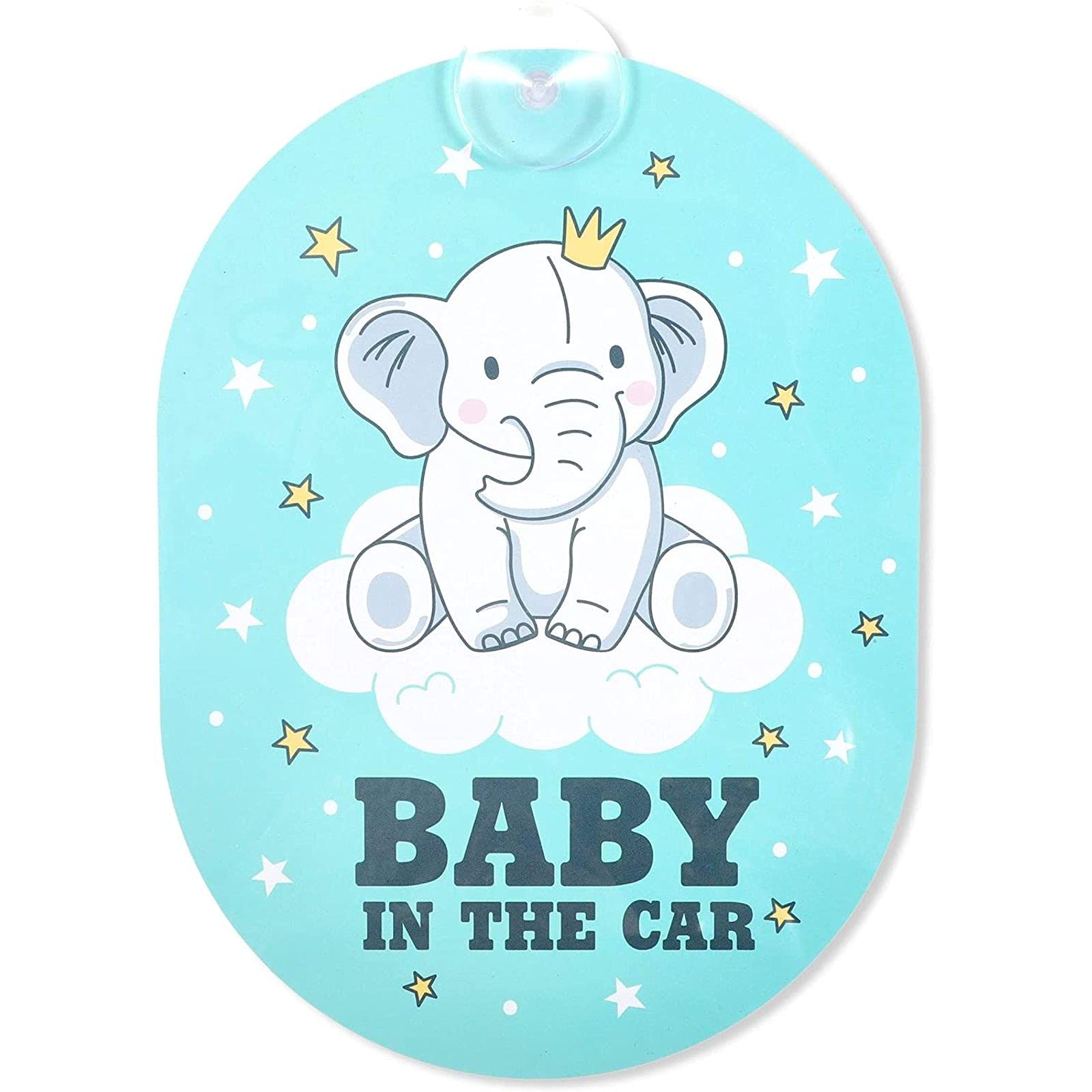Zodaca Car Window Decals for Baby on Board - 3 Pack Waterproof Vinyl Stickers for Safe Driving & Family Travel
