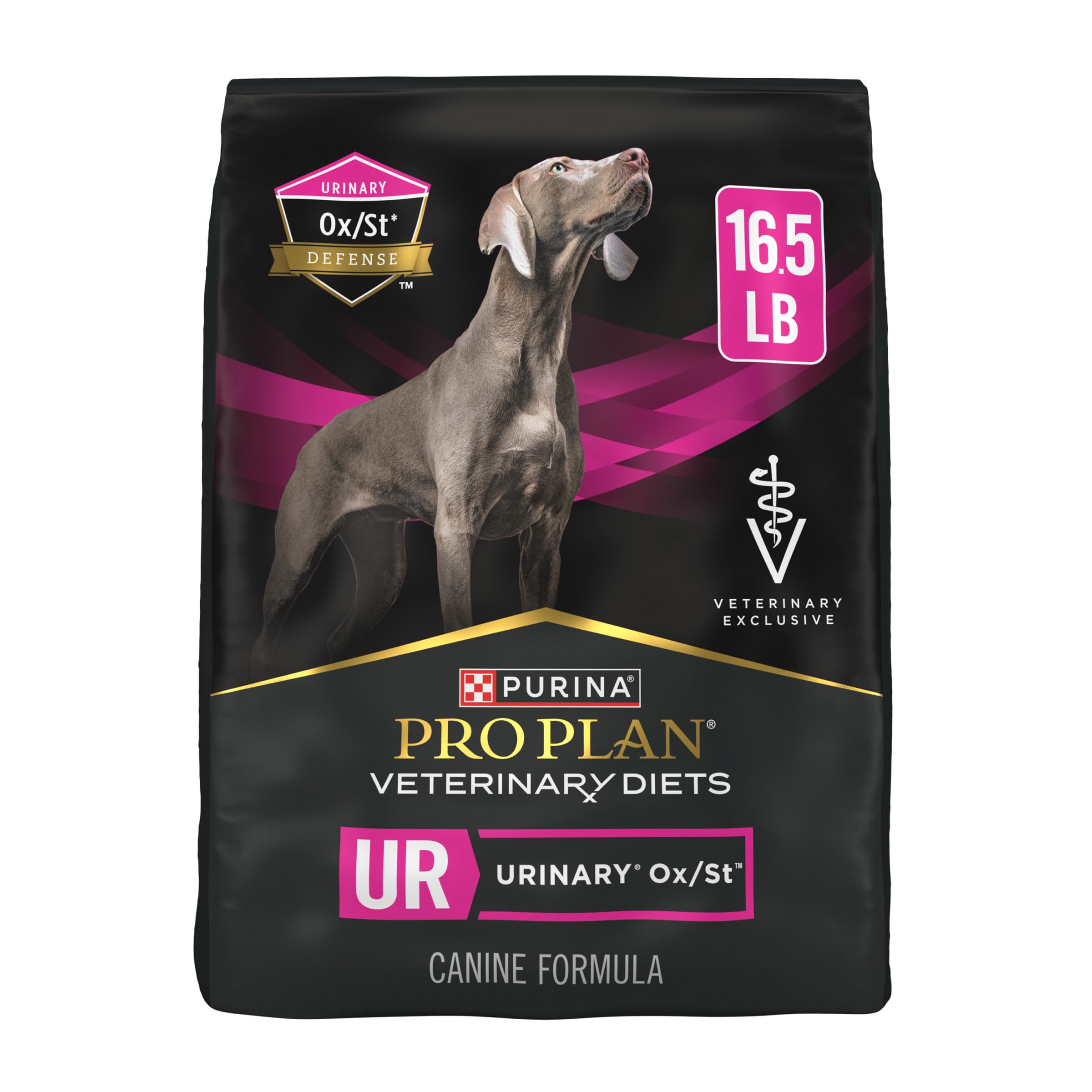 Purina Pro Plan Veterinary Diets UR Urinary Ox/St Dry Dog Food - 16.5lb Bag for Urinary Tract Health - Perfect for Dogs with Urinary Crystals or Stones
