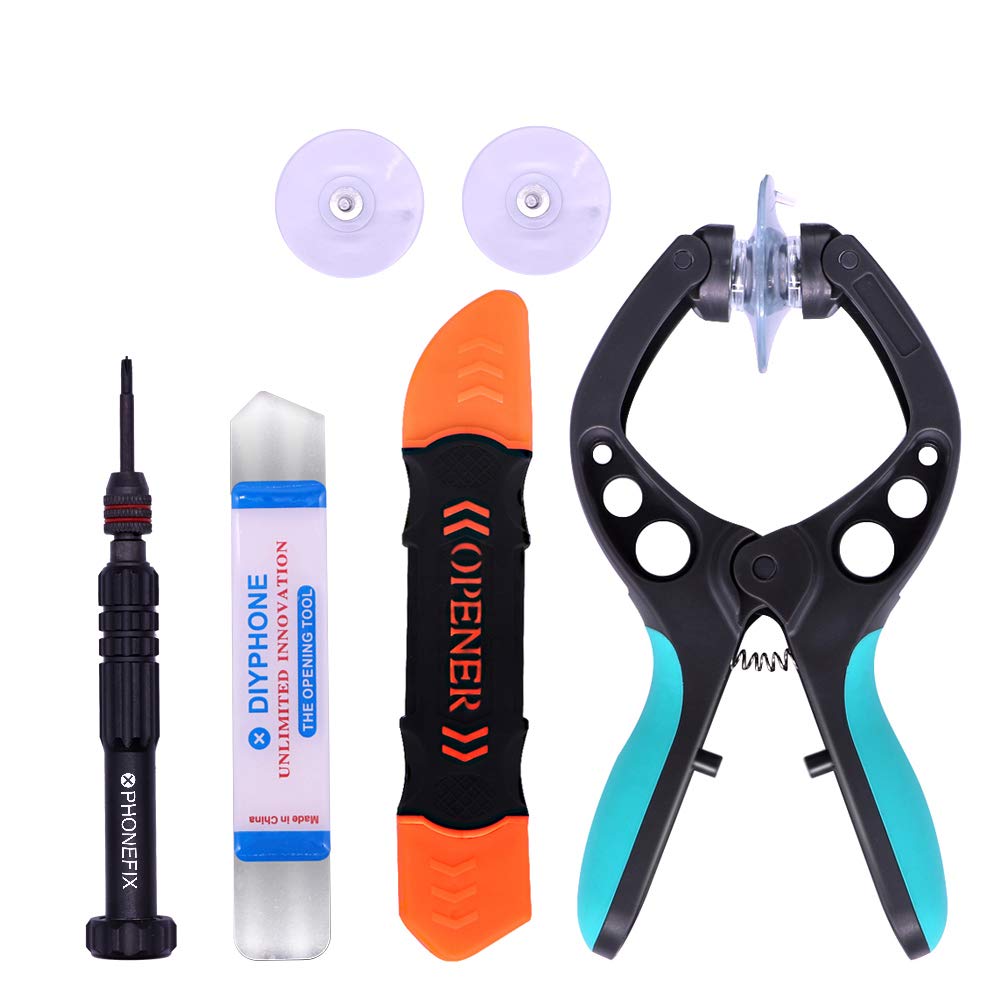 4-in-1 Cellphone Repair Tool Kit - Precision Screwdriver Set with LCD Screen Replacement Tools & Suction Cup | Professional Phone Repair Kit for iPhone, Samsung & Android Devices | Perfect for DIY Screen Replacement & Home Repairs