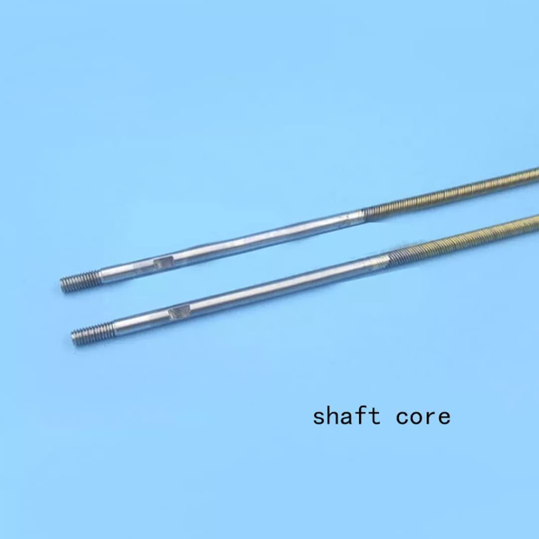 **ESiiFuu 350mm RC Boat Drive Shaft Flex Cable with Copper Tube & Prop Nut - Durable Propeller Shaft for RC Model Boats, DIY Boat Building Kits (4mm) - Perfect for RC Racing, Hobbyist Repairs & Marine Model Assembly**