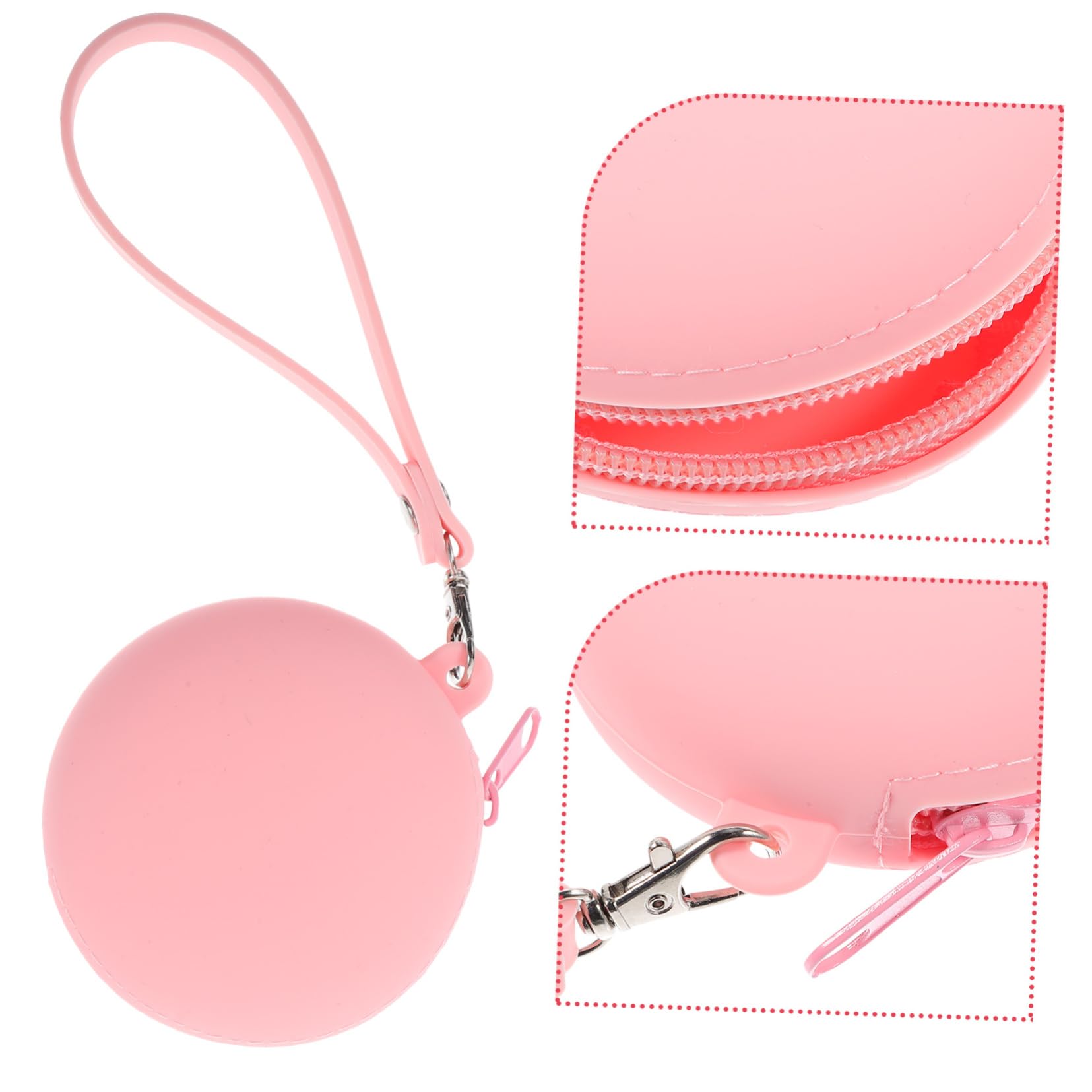 Veemoon Lightweight 2 Pack Earphone Cases - Portable Headphone Storage Pouch with Keychain for AirPods, Earbuds & Wireless Headphones - Travel Safe Storage Organizer for Commuting, Gym & Outdoor Activities