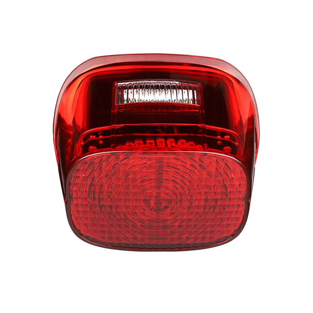Harley Davidson LED Tail Brake Light Kit - Eagle Lights Flashing Strobe Squareback with License Plate Window | Waterproof Motorcycle Accessories for Night Riding & Safety