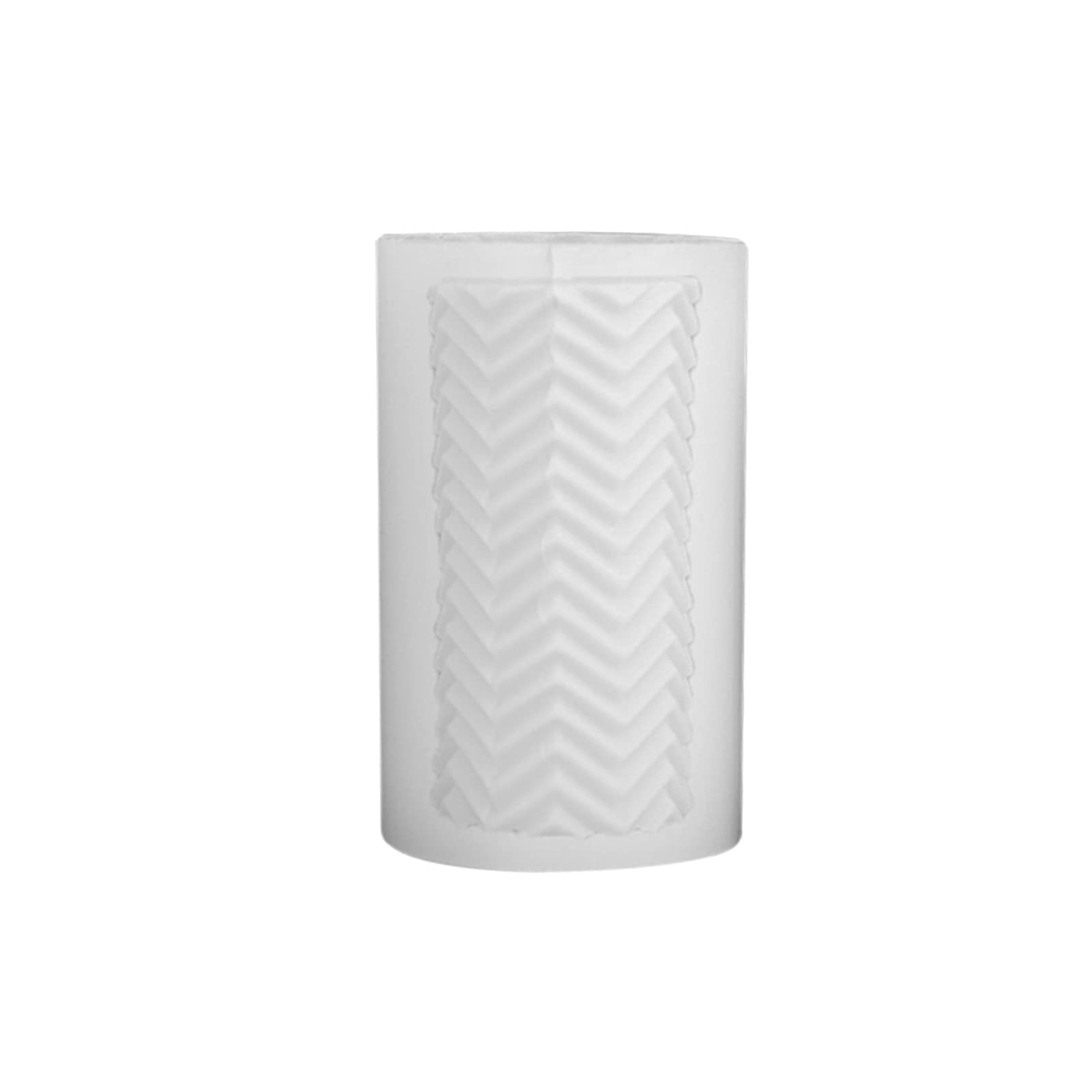 Geometric Cylindrical Candle Mold - Horizontal & Vertical Stripes Silicone Candle Making Mold for DIY Candles - Modern Home Decor, Wedding Centerpieces, Spa Relaxation (Horizontal Column Style)