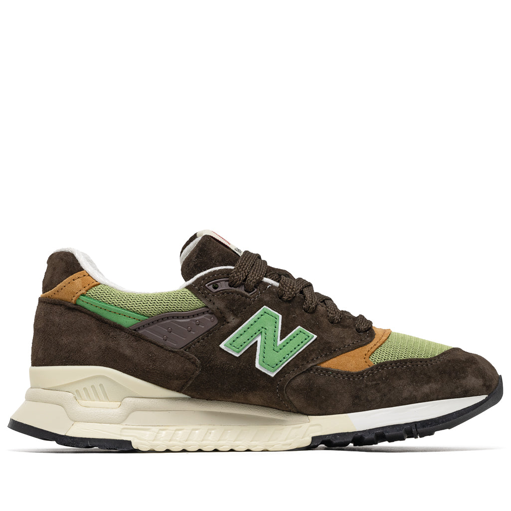 New Balance 998 Men's Running Shoes - Made in USA, Rich Earth/Chive Colorway - Premium Comfort for Jogging, Gym & Casual Wear