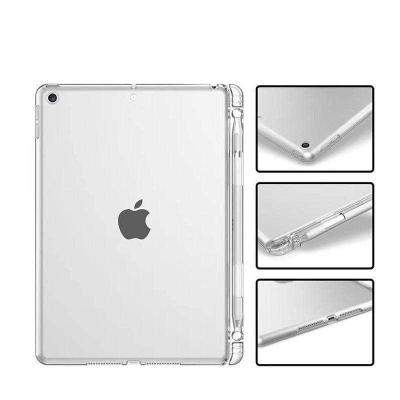 Premium Clear TPU Silicone Case for iPad 10.2 (7th/8th Gen 2019/2020) - Slim Protective Cover with Gradient Colors - Perfect for Work, School & Travel