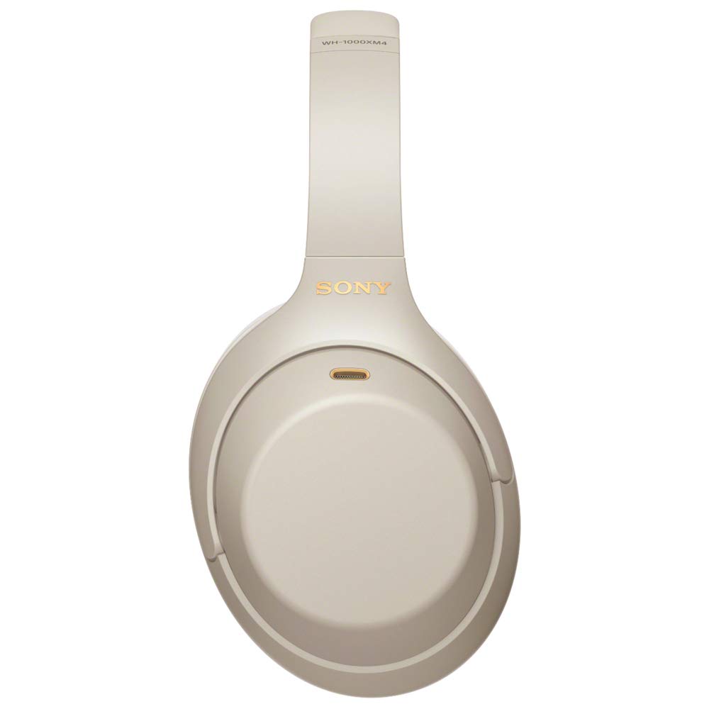 Sony WH-1000XM4 Premium Noise Cancelling Wireless Over-Ear Headphones with Wooden Display Stand & Travel Case - Perfect for Home, Office, and Travel Use