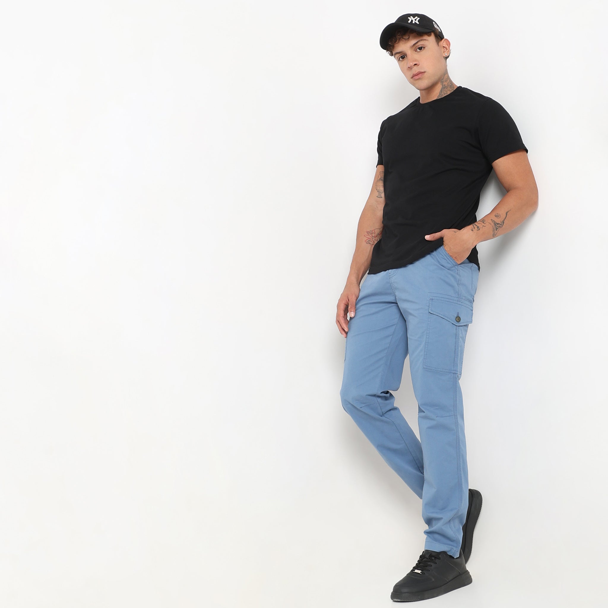 Modern Explorer Cargo Pants - Cotton Stretch with E-Fast Closure - Mid Rise Regular Fit for Men - Perfect for Outdoor Adventures, Hiking & Casual Wear