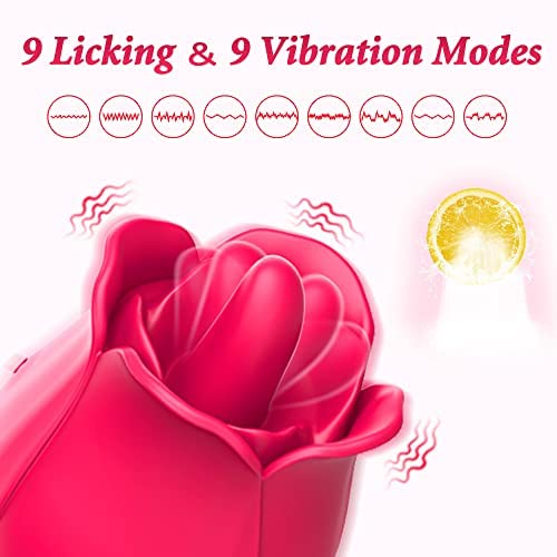 Premium Rose Clitoral Vibrator for Women - Rechargeable G-Spot & Clitoris Stimulator, Waterproof Adult Sex Toy for Couples & Solo Play - Perfect for Sensual Massage, Foreplay & Intimate Moments