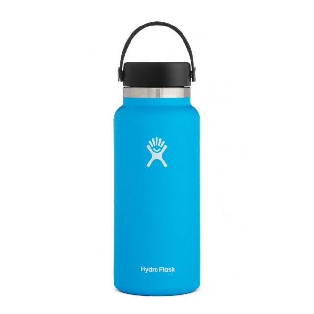 32 oz Wide Mouth Water Bottle with Straw & Leak-Proof Lid - BPA Free Stainless Steel Insulated Water Bottle for Gym, Hiking, Travel & Outdoor Activities