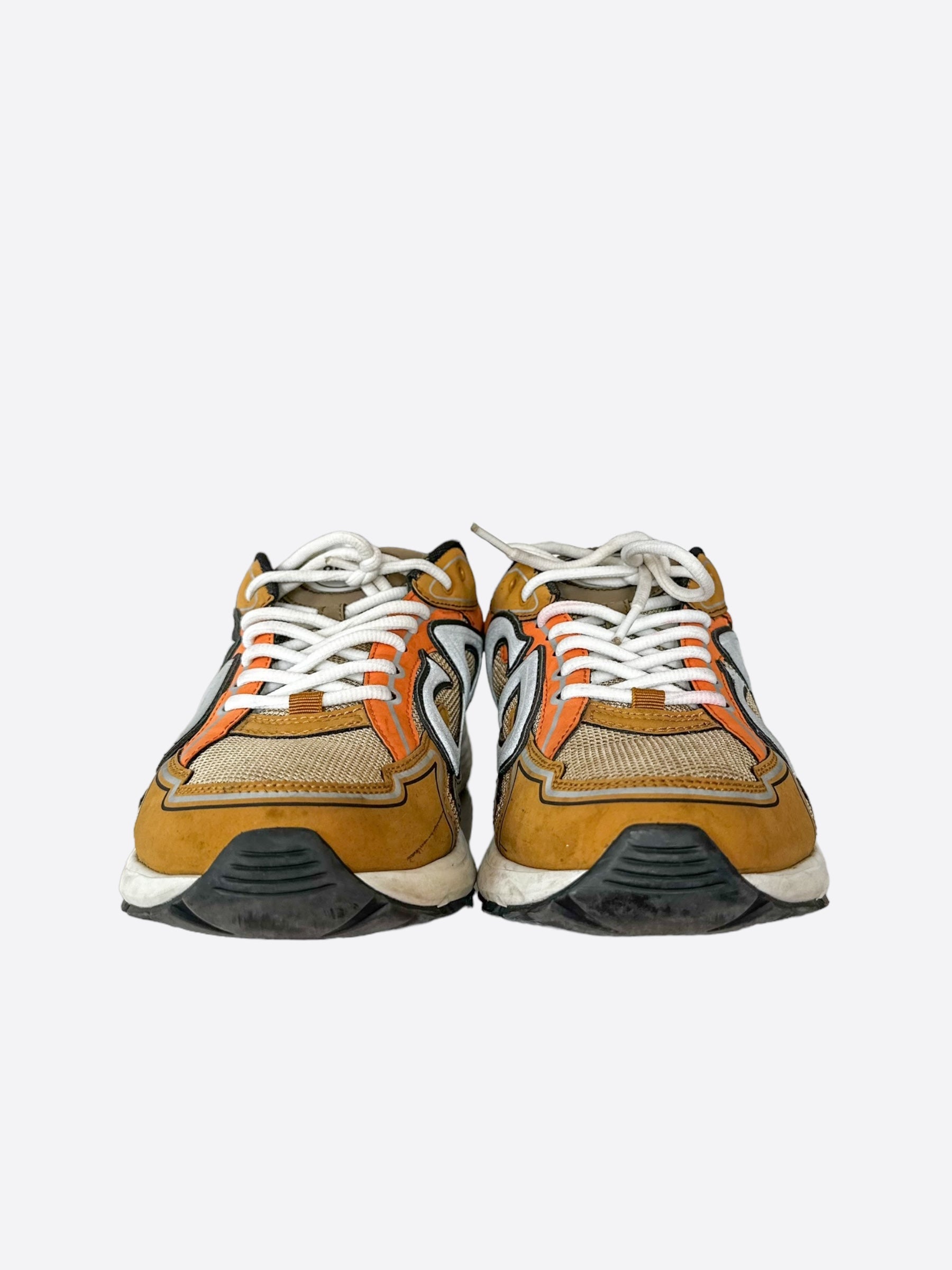Dior B30 Sneakers for Men & Women - Brown & Orange Casual Shoes | Comfortable & Stylish for Everyday Wear, Travel & Street Fashion