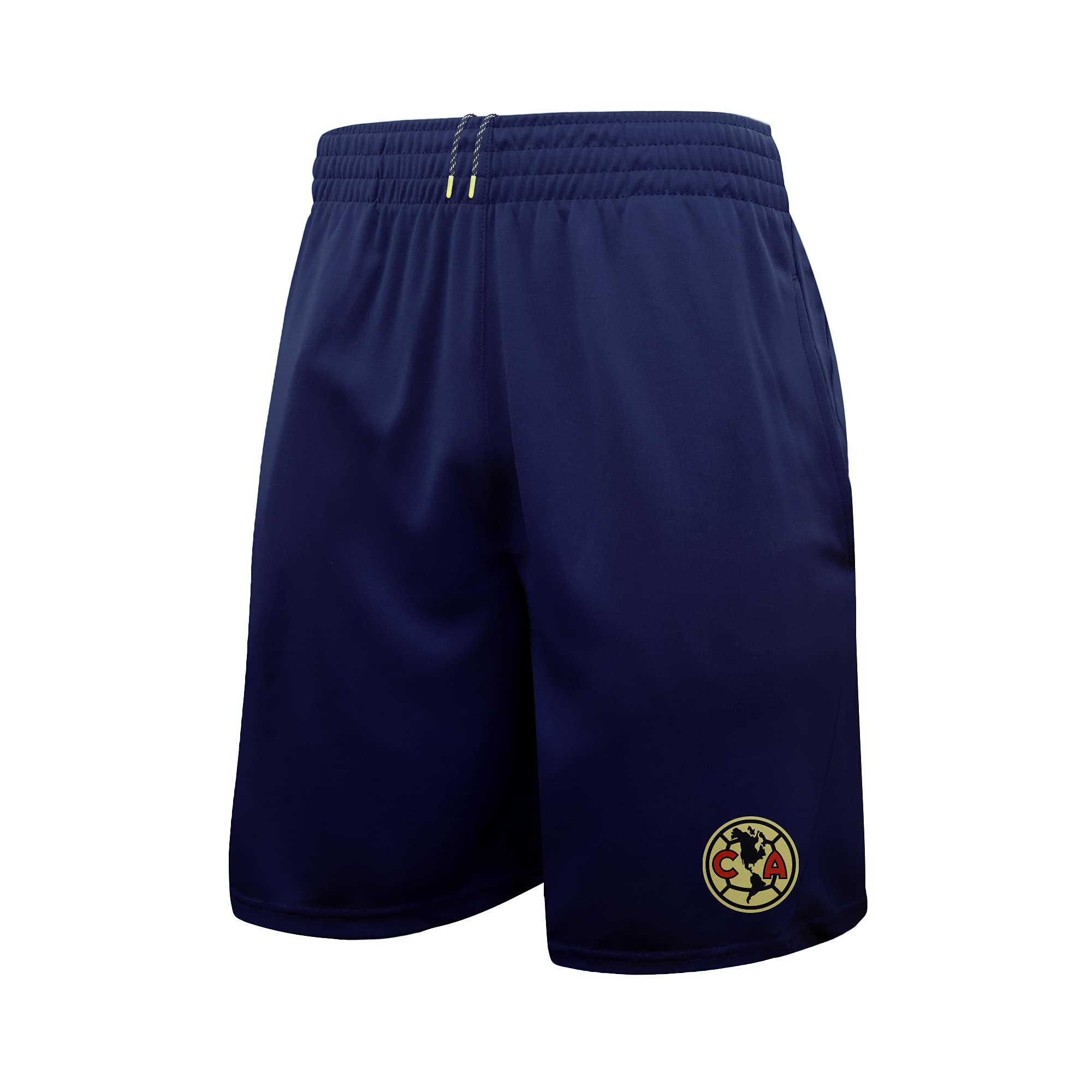 Icon Sports Men's Club America Official Polyester Soccer Shorts - Authentic Football Shorts for Training & Matches - Comfortable Athletic Wear for Soccer Players & Fans