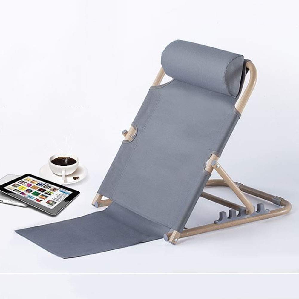 Adjustable Heavy Duty Healthcare Back Rest for Beds - Support for Eating, Reading & Watching TV - Versatile Fabric Bed Backrest, More Comfortable Than Wedge Pillow - Perfect for Post-Surgery, Elderly Care & Relaxation (Gray)