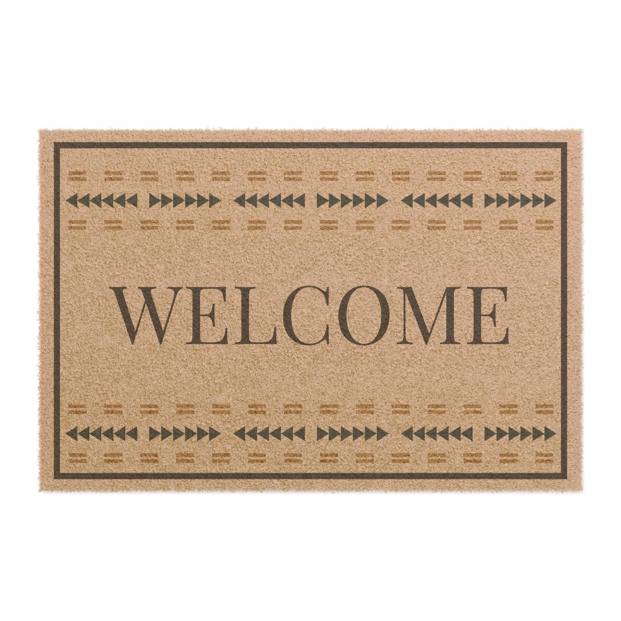 Southwestern Welcome Mat - Heavy Duty Coir Doormat for Outdoor & Indoor Use - Perfect for Entryway, Porch, and Patio