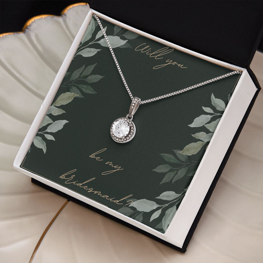 Will You Be My Bridesmaid Necklace - Elegant Jewelry Gift for Bridesmaids Proposal & Wedding Party - Perfect for Bridal Shower, Bachelorette Party & Special Occasions