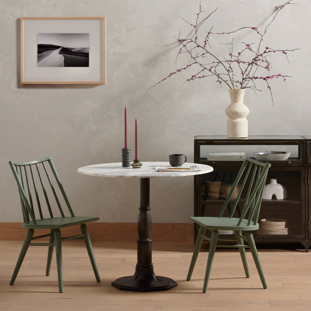 Lucy Bistro Table - 24 Inch Round Outdoor Cafe Dining Set for Patio, Garden & Balcony - Perfect for Coffee, Breakfast & Small Space Entertaining