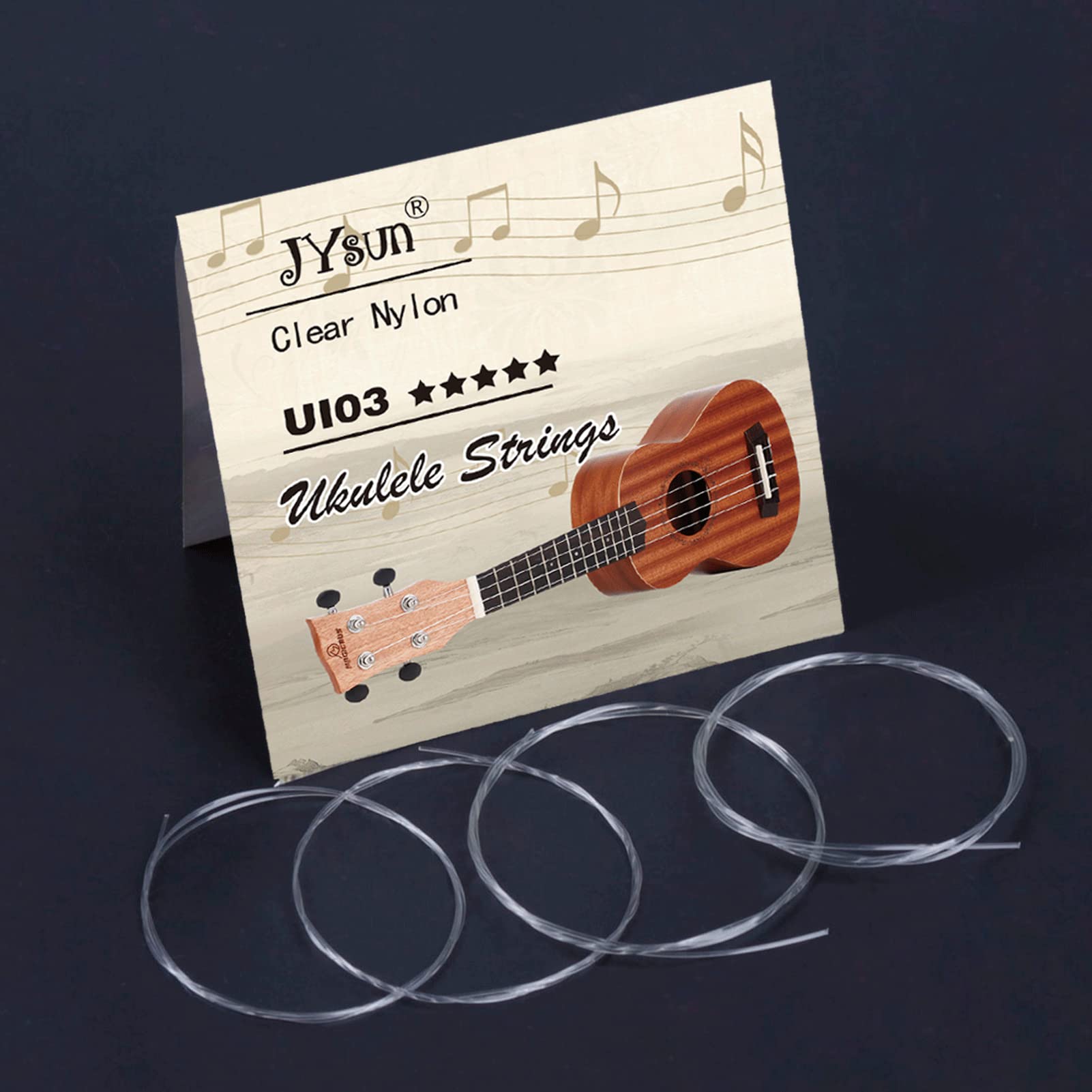 Premium Clear Nylon Ukulele Strings - 3 Full Sets with 5 Guitar Picks & Green Cleaning Cloth | Perfect for Ukulele Maintenance & Replacement | Ideal for Beginners, Professionals & Travel Musicians