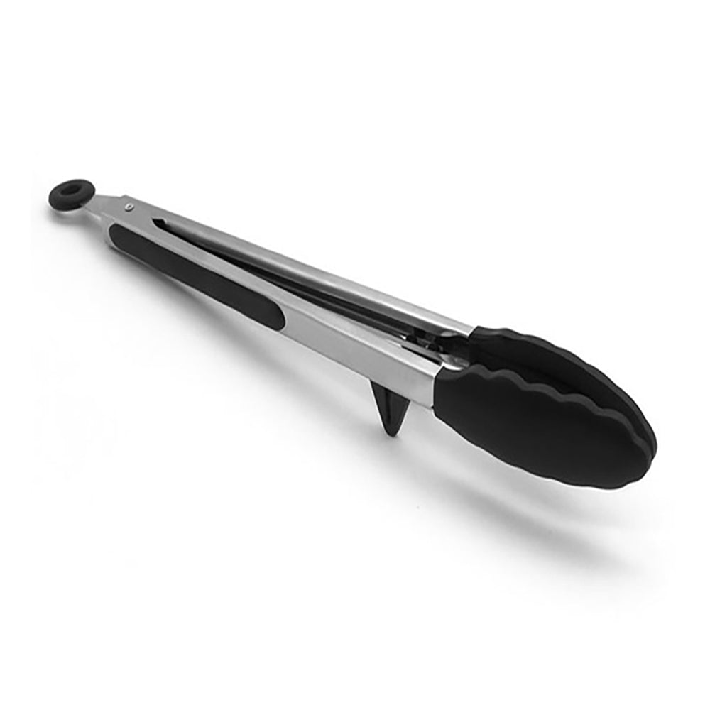 Premium Stainless Steel & Silicone Kitchen Tongs - Heat Resistant, Non-Slip Grip for Grilling, Cooking, Serving - Perfect for BBQ, Salad, Pasta & More