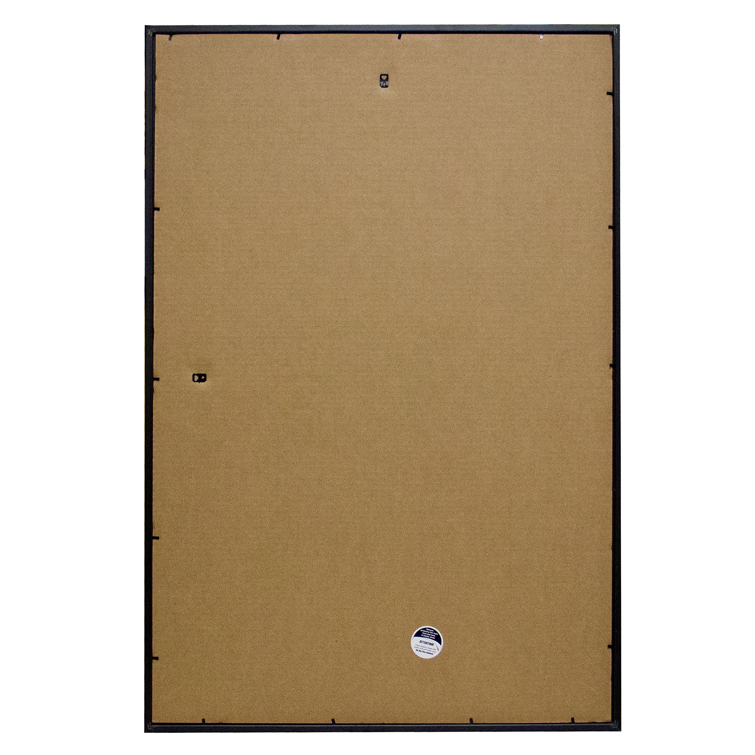 Frame USA 27x41 Deluxe Polystyrene Plastic Poster Frames (Silver) - American Made Wall Art Display for Home, Office & Classroom Decor