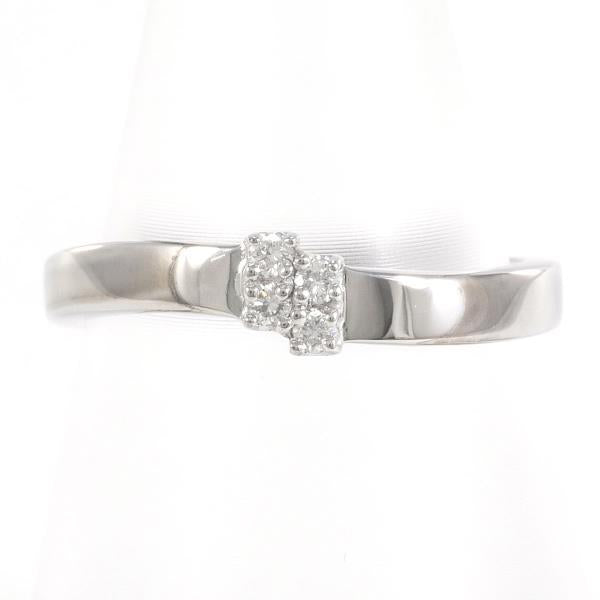 18K Gold Diamond Curved Ring for Women - Vintage Elegant Jewelry Gift for Anniversary, Engagement, Wedding & Special Occasions