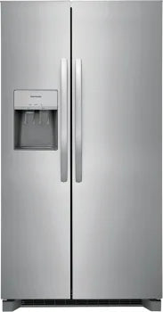 Frigidaire FRSS2623AS 25.6 Cu. Ft. Stainless Steel Side by Side Refrigerator - 36 Inch Standard Depth for Modern Kitchen & Open Floor Plan Homes