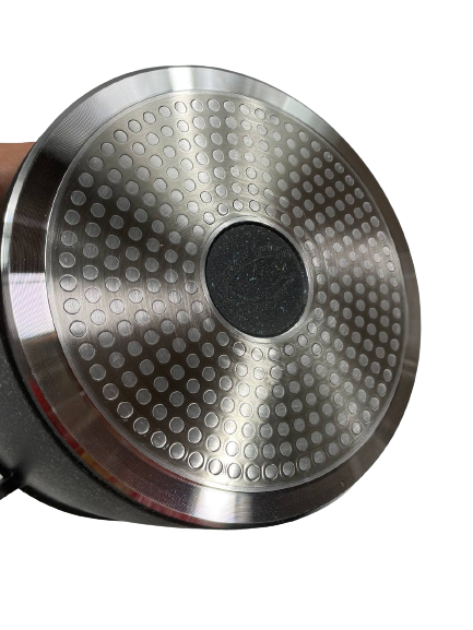 Premium Cast Aluminum Marble High Stock Pot - 2 Sizes (5QT & 8QT) - Durable Cooking Pot for Soups, Stews & Pasta - Induction Compatible - Perfect for Home Chefs & Professional Kitchens
