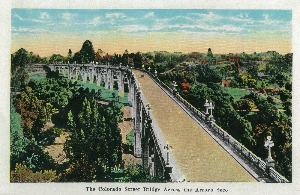 Colorado Street Bridge Art Print - 24x36 Signed Master Print, Wall Decor Poster for Living Room, Office & Home Decoration | Historic Arroyo Seco Landscape Artwork