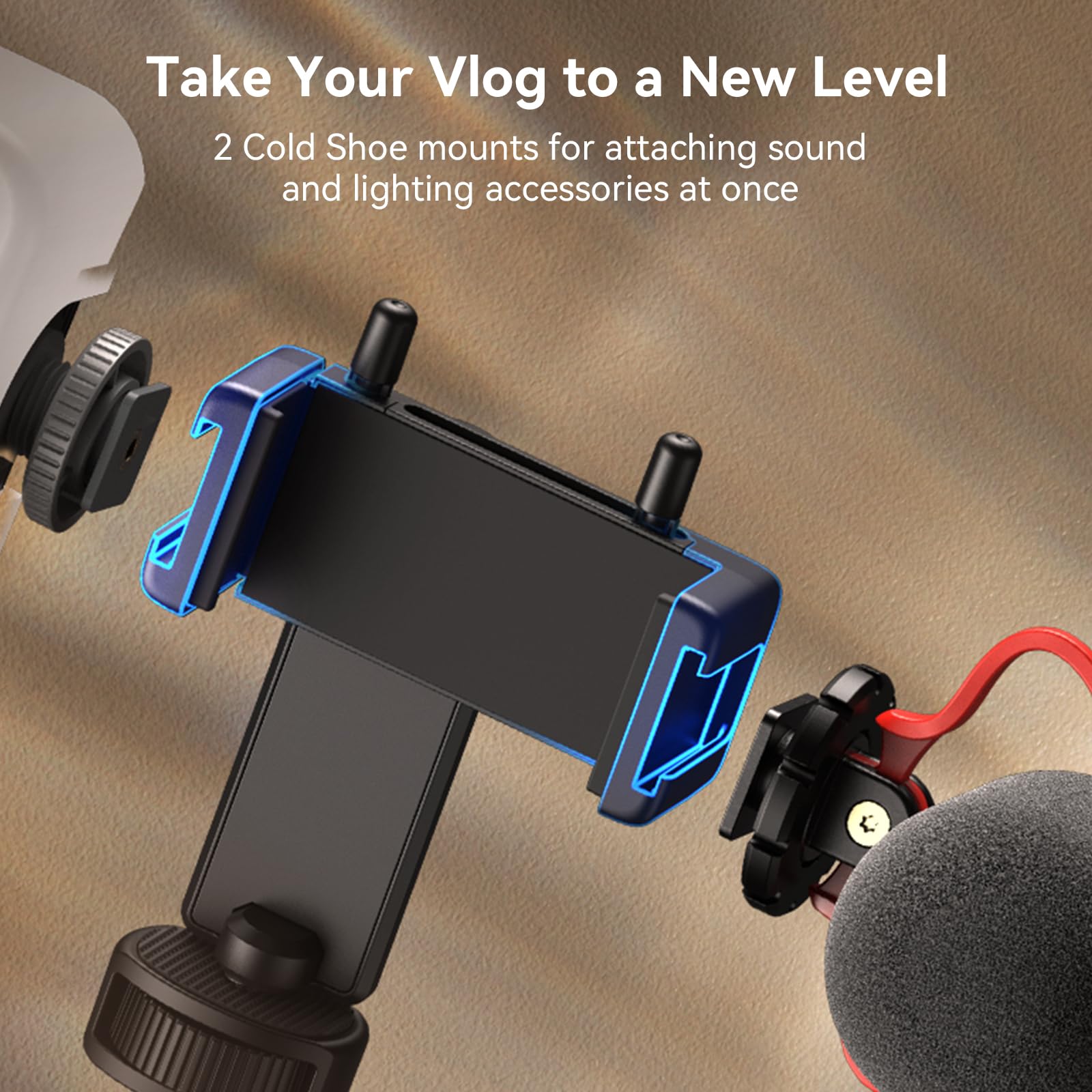 SMALLRIG VK-20 iPhone Vlogging Kit - Complete YouTube & TikTok Starter Bundle with Phone Tripod, Phone Holder & Video Recording Accessories | Perfect for Content Creators, Travel Vlogging & Social Media Videos