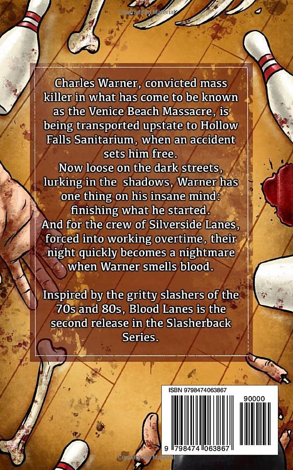 Blood Lanes (Slasherback Series) - Horror Novel | Thrilling Suspense Book for Adults | Perfect for Halloween Reading & Dark Fiction Fans