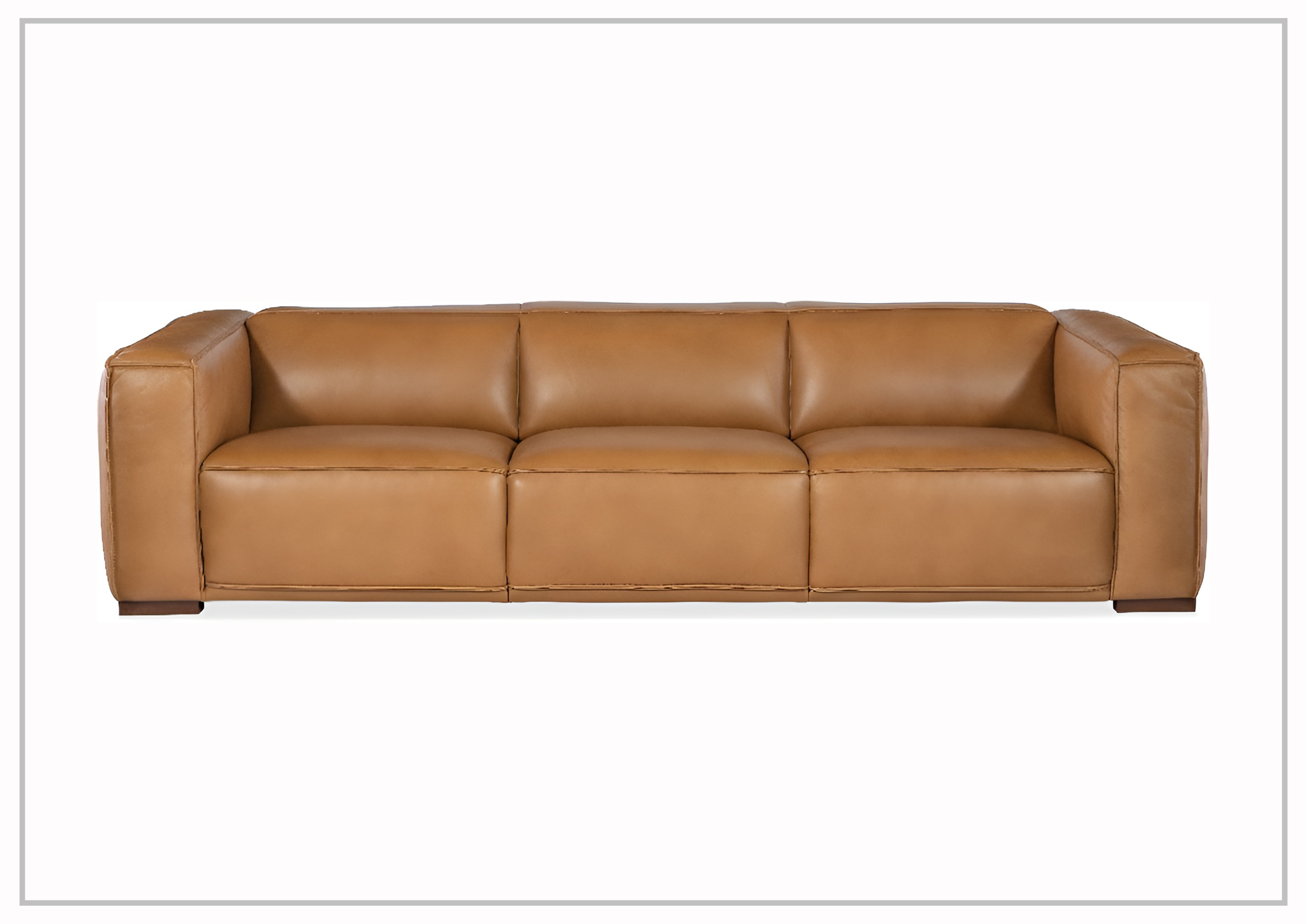 Hooker Furniture Maria 3-Seater Sofa in Clay Brown - Modern Living Room Couch for Comfortable Lounging and Entertaining