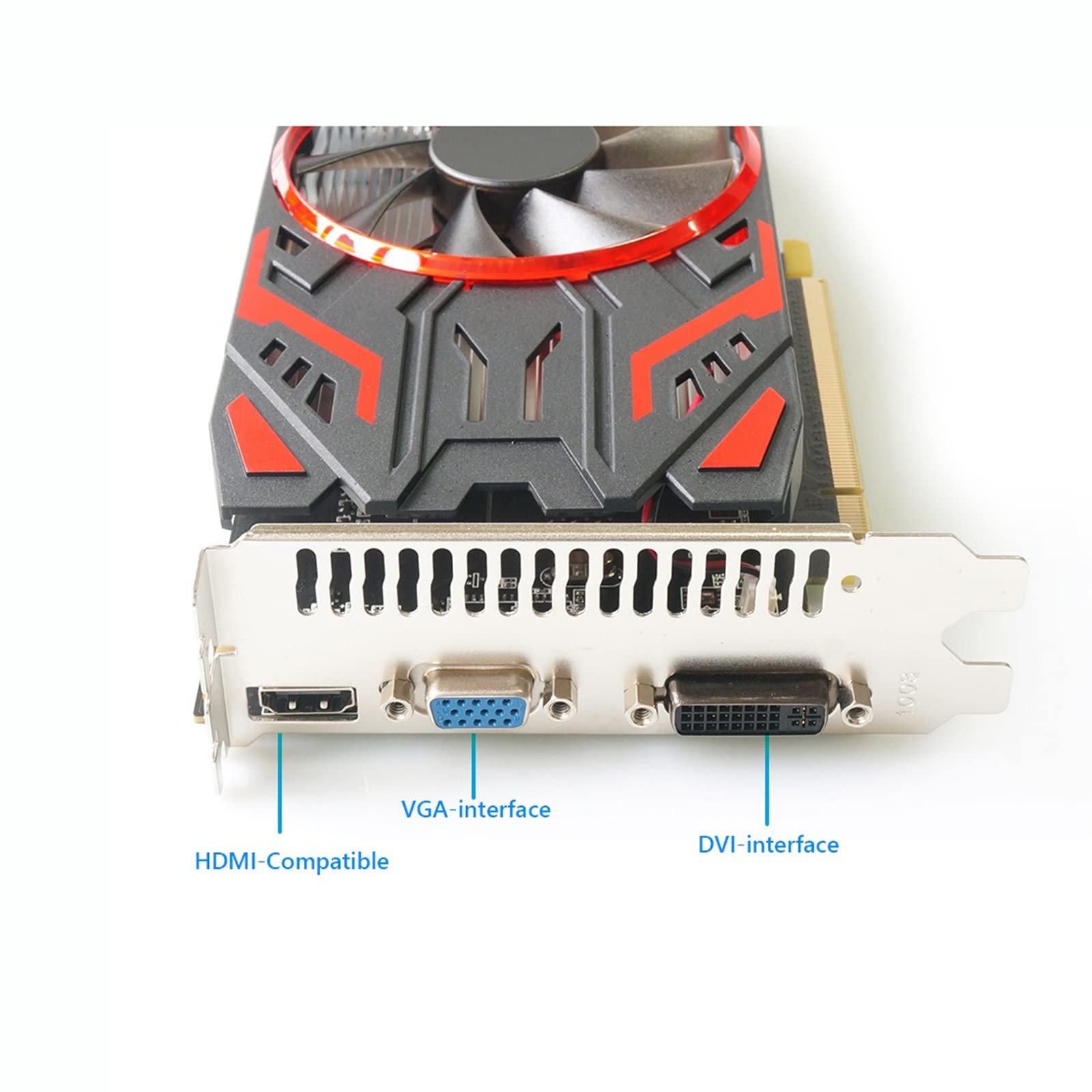 SCOOVY GTX 550 Ti Graphics Card - PCI Express 2.0 Gaming GPU with Cooling Fan for PC Builds & Computer Upgrades | Perfect for Gaming, Video Editing & High Performance Computing