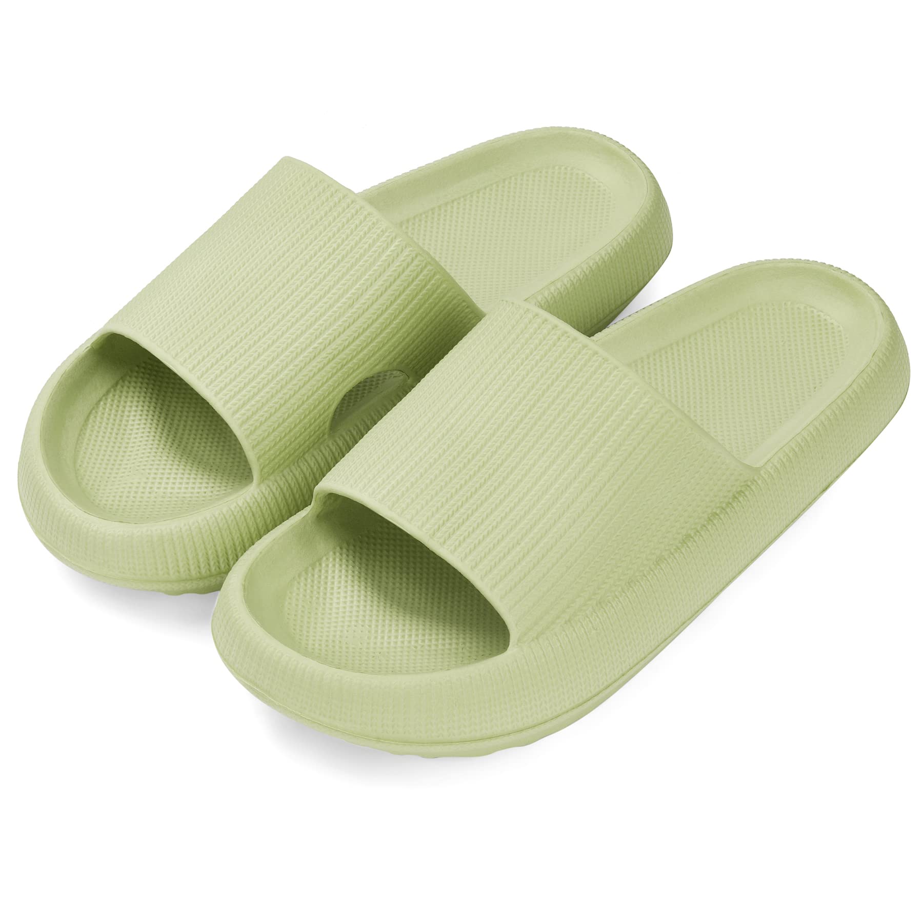 VONMAY Cloud Slides for Men & Women - Quick Drying Shower Slippers with Non-Slip Cushioned Thick Sole - Comfortable Pillow Sandals for Home, Pool, Beach & Spa Use