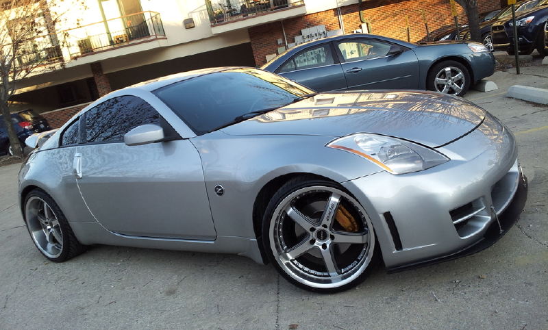 2003-2008 Nissan 350Z Front Bumper Lip Splitter - Compatible with STILLEN Series 2 Fascia Only (Part# 1035010SP) - Enhances Aerodynamics & Sporty Look for Street Racing & Car Shows
