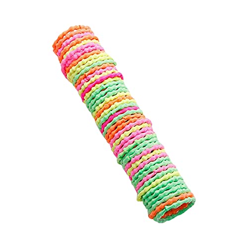 Seamless Thick Hair Ties for Women - No Damage Elastic Ponytail Holders for Fine, Curly Hair & Sensitive Scalps | Gentle Hair Bands for Girls (Pack of A) - Perfect for Workouts, Yoga, Office & Everyday Styling