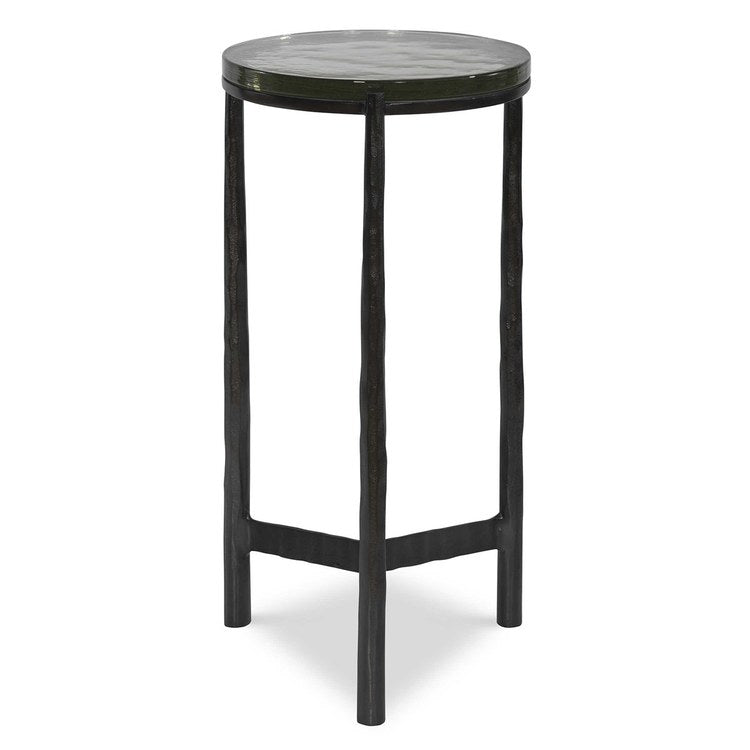 12 x 23 Inch Gunmetal Accent Table - Modern Side Table for Living Room, Bedroom & Office - Small End Table with Durable Metal Frame