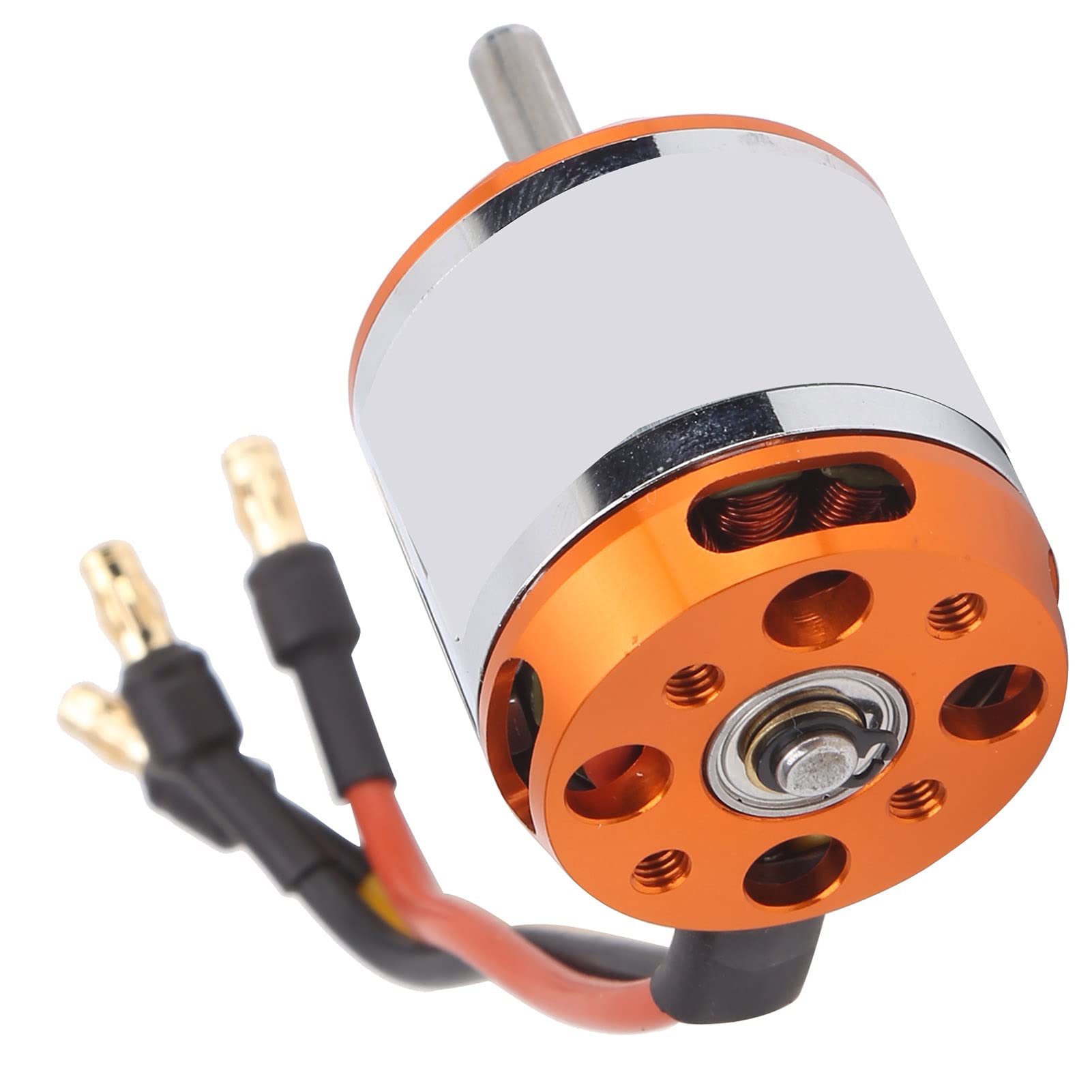 D2836 Brushless RC Motor 1500KV - Orange & Silver for Fixed-Wing RC Airplanes - Lightweight & High Performance - Perfect for RC Plane Hobbyists and DIY Aircraft Projects