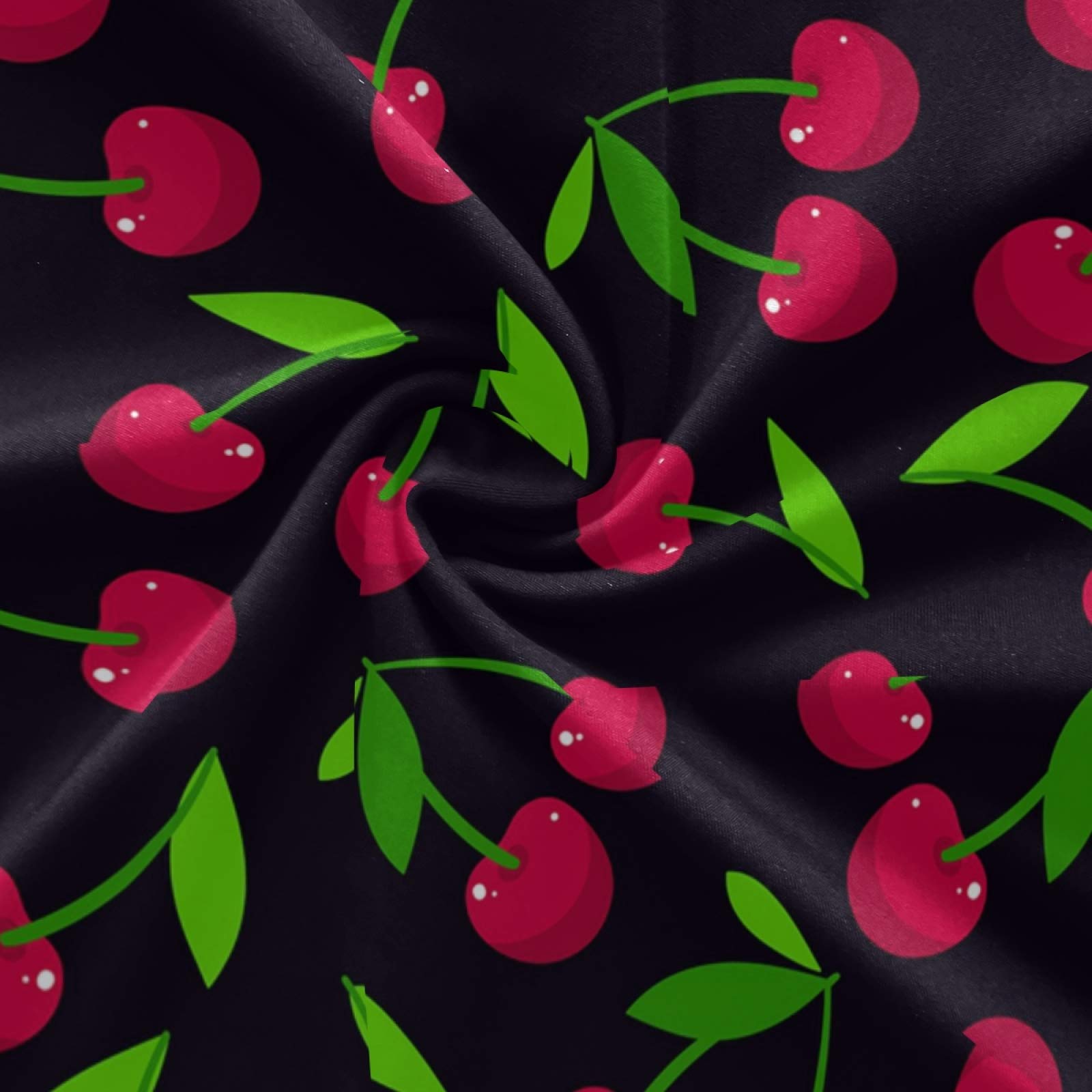 Red Cherries Yoga Pants - High Waist Tummy Control Leggings for Workout & Running