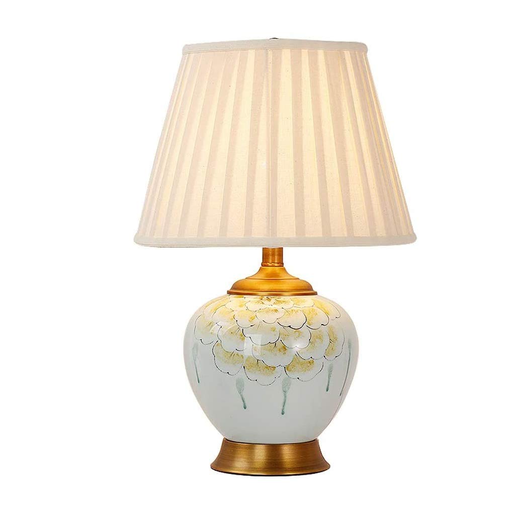 Vintage Ceramic Table Lamp for Hotel, Living Room, Study & Bedroom - Decorative Bedside Lighting for Home & Office Decor | Perfect for Reading, Relaxing & Creating Ambiance