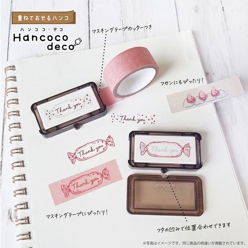 Hancoco Decorative Stamp Set - DIY Scrapbooking & Card Making Stamps for Crafting, Gift Wrapping, Journaling - Kutsuwa Style Design - Perfect for Home Decor, Wedding Invitations, and DIY Projects