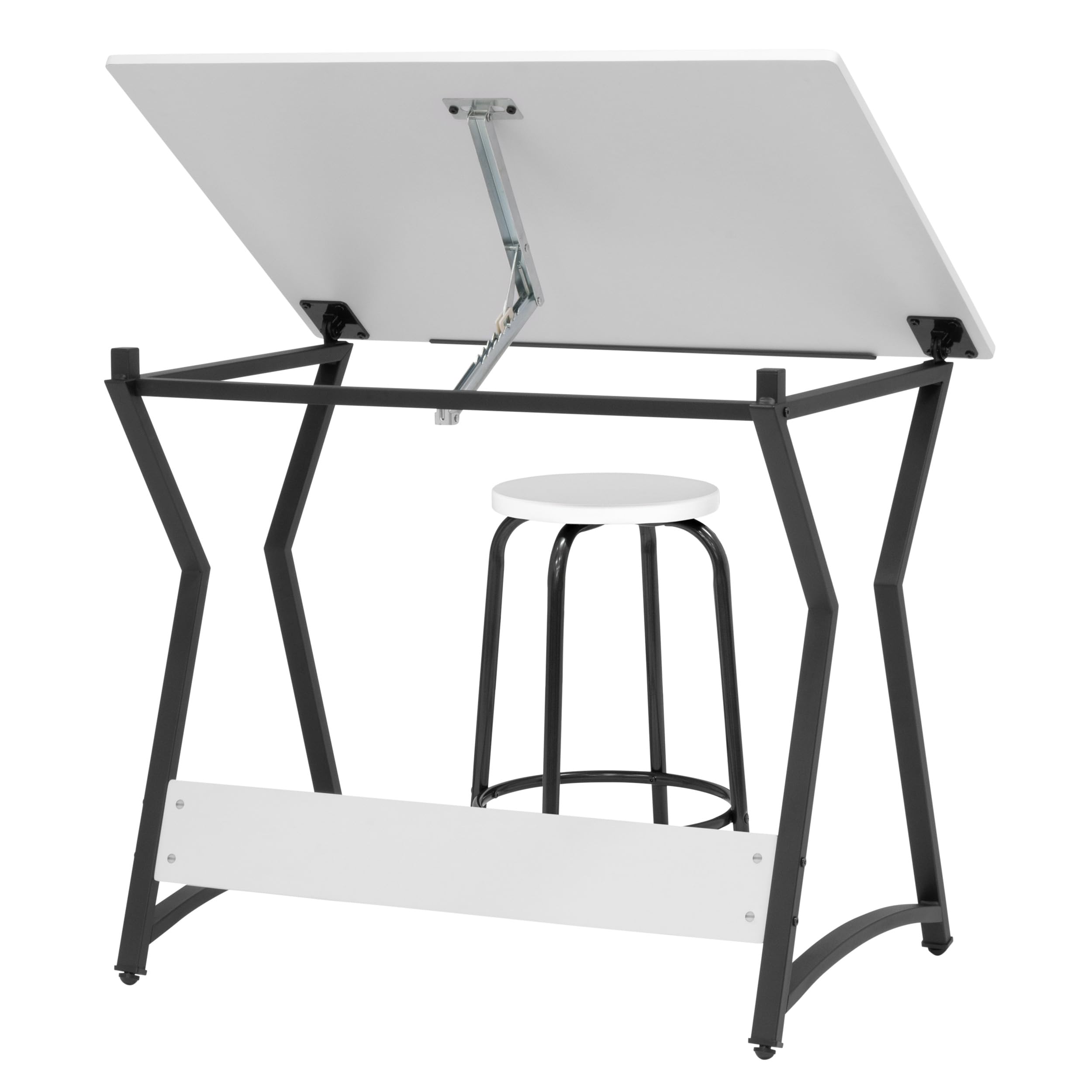 SD STUDIO DESIGNS Adjustable Angle Craft Table with Stool - Ergonomic Drafting & Art Desk for Drawing, Painting, Sewing - Perfect for Artists, Designers & Hobbyists