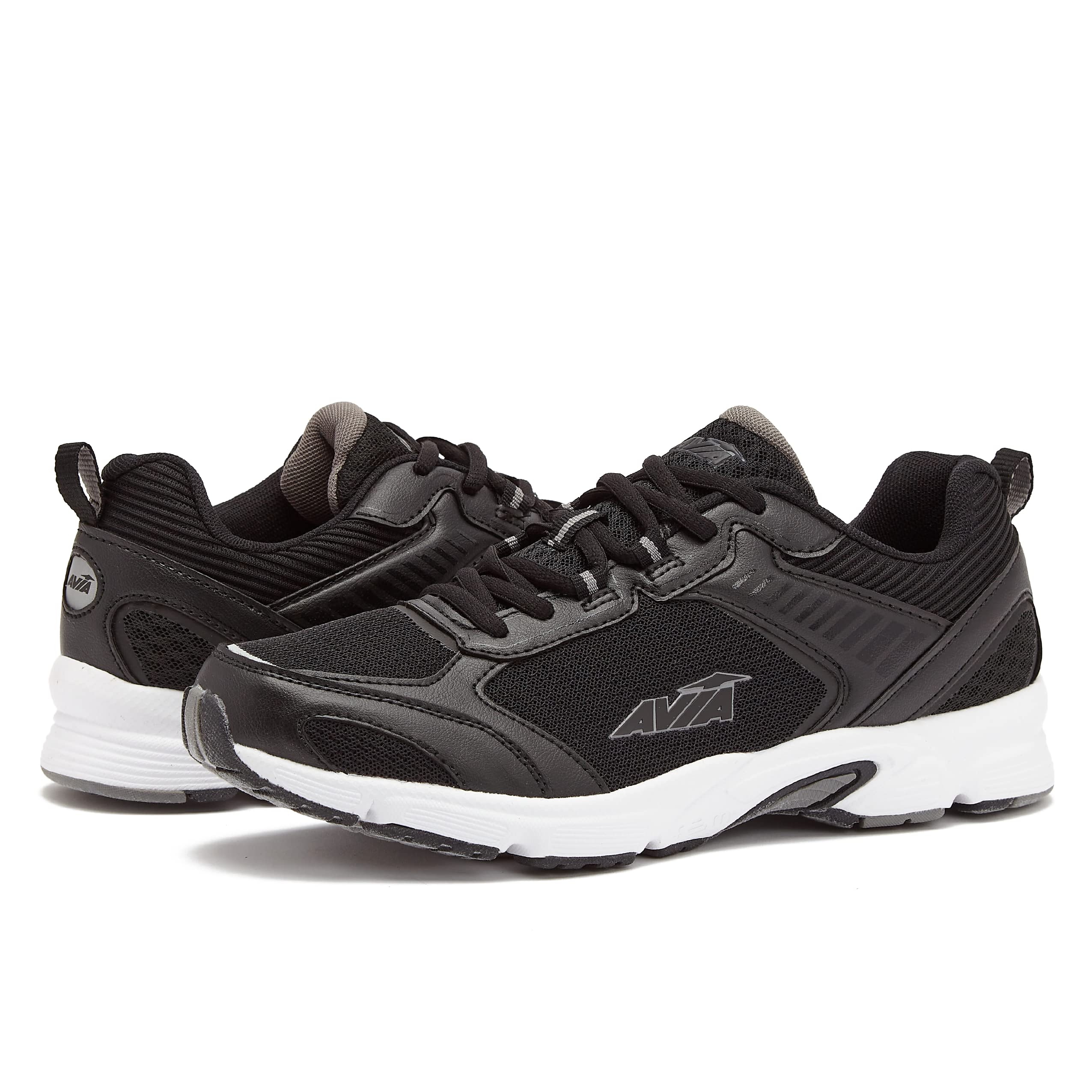 Avia Forte 2.0 Men's Running Shoes - Lightweight Trail & Road Running Sneakers for Men | Breathable Cushioned Athletic Shoes for Jogging, Gym Workouts & Daily Wear (Green/Black/Grey)