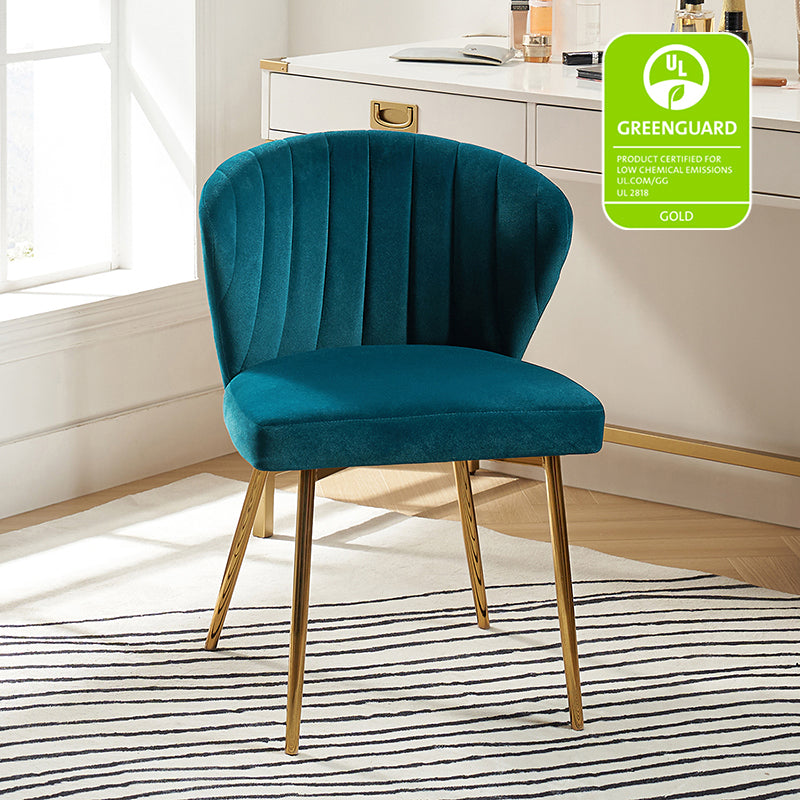 Luxury Aruna Velvet Upholstered Accent Chair - Soft Velvet Fabric, Comfortable Seating for Living Room, Bedroom, or Office - Elegant Home Decor & Stylish Furniture