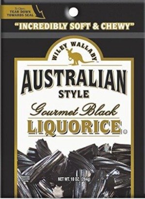 Premium Wiley Wallaby Australian Style Gourmet Liquorice Bundle - 2 Red & 2 Black Licorice Packs (10oz Each) | Authentic Soft Candy Treat for Parties, Gifts & Movie Nights