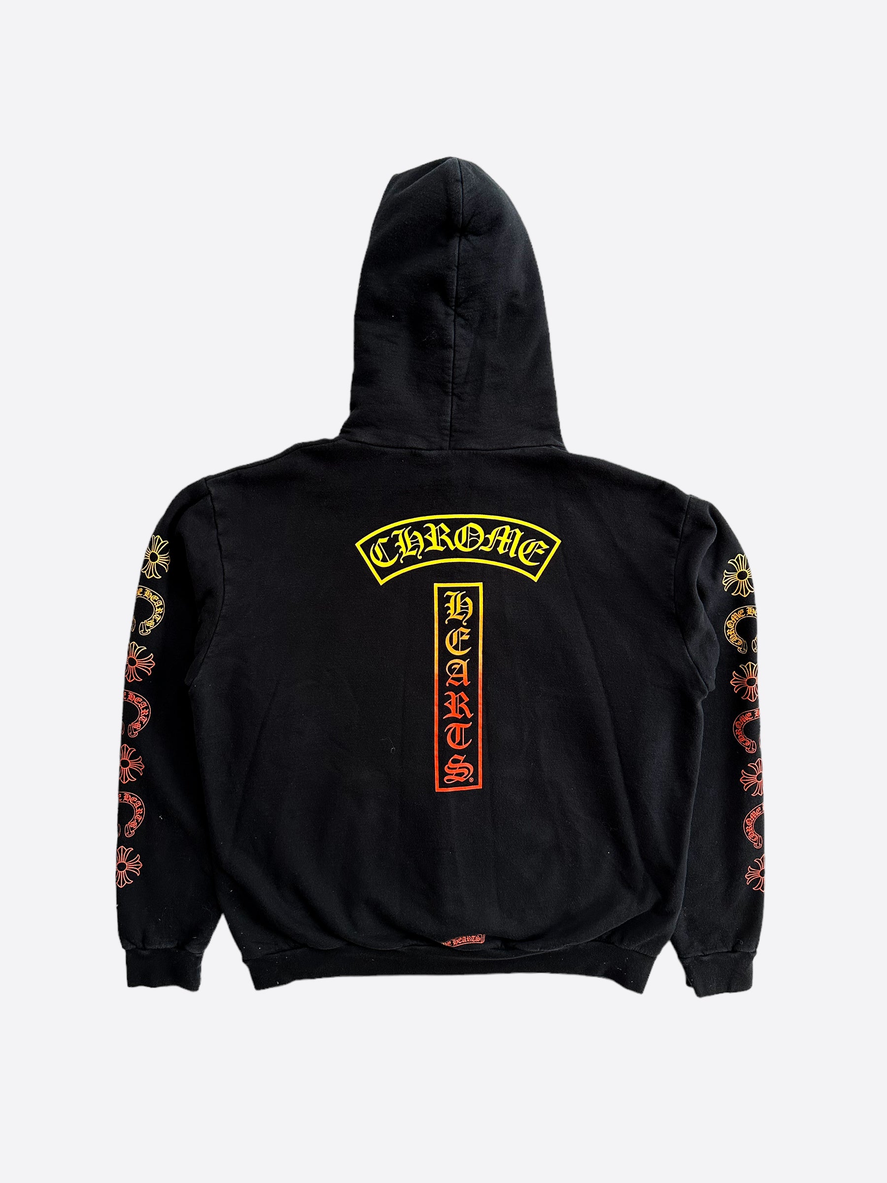 Chrome Hearts Black Sunset Gradient T Bar Hoodie - Stylish Pullover for Men & Women | Perfect for Casual Wear, Street Fashion & Layering