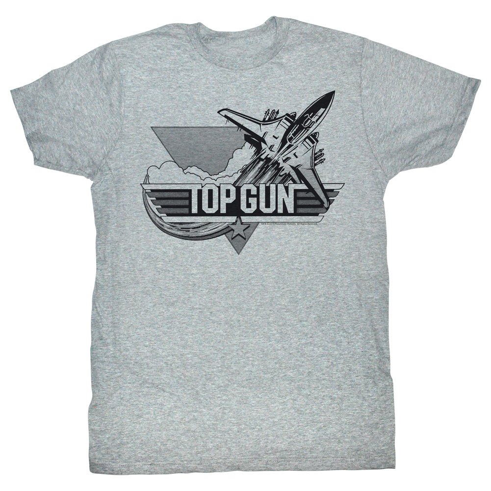 Vintage Top Gun 1986 Movie Tomcat Logo T-Shirt for Men - Classic 80s Military Action Film Apparel - Perfect for Aviation Fans & Retro Movie Lovers