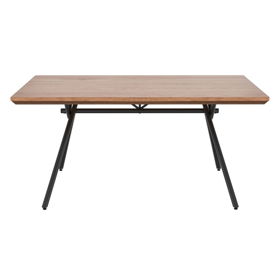 Bronx/Talon 5-Piece Dining Set - Natural Wood Table with Charcoal Gray Chairs - Perfect for Small Spaces, Apartments & Cozy Kitchens