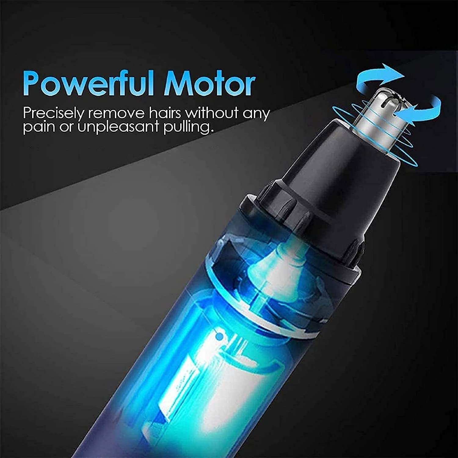 Rechargeable Ear and Nose Hair Trimmer for Men & Women - Painless Eyebrow & Facial Grooming Kit | Perfect for Travel, Home, and Personal Care