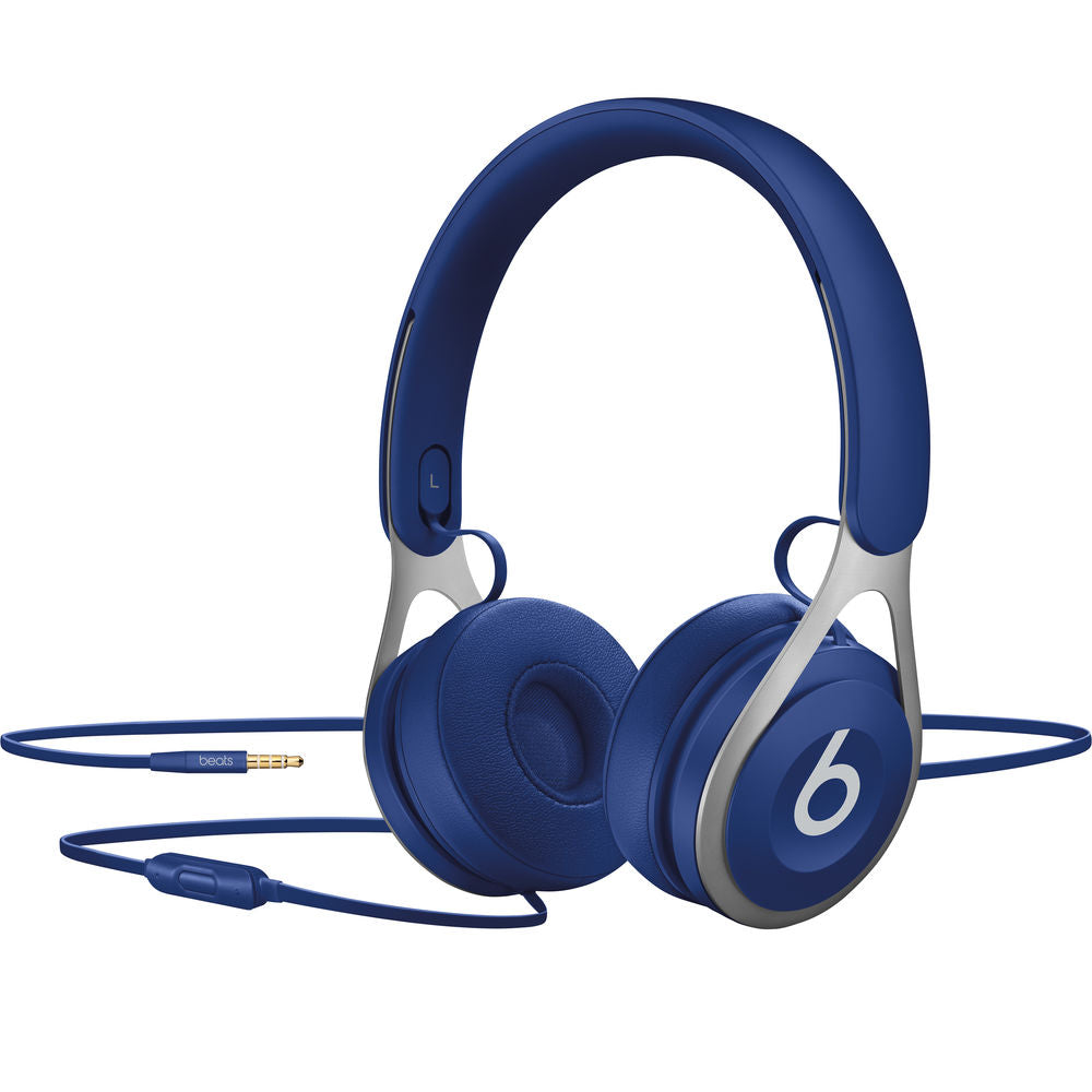 Beats by Dr. Dre Beats EP On-Ear Wired Headphones with Built-in Mic - Blue | Lightweight Comfort for Music, Gaming & Travel