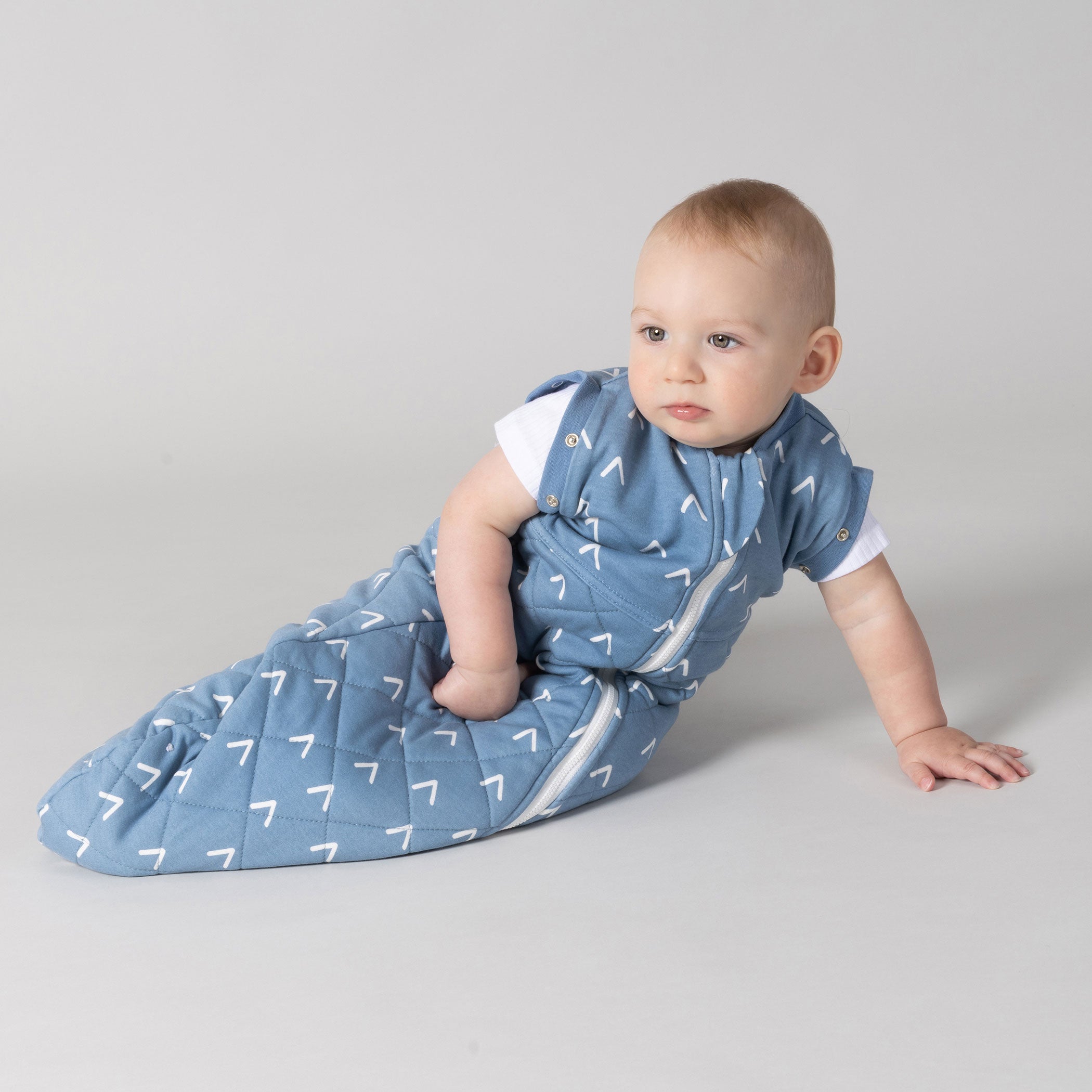 Nordic 2.5 TOG Swaddle Sleep Bag for Babies - Soft Denim Baby Sleeping Sack - Perfect for Nursery, Daycare & Travel